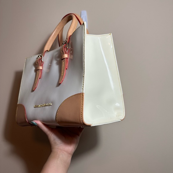 Dooney and Bourke White Patent Leather Satchel